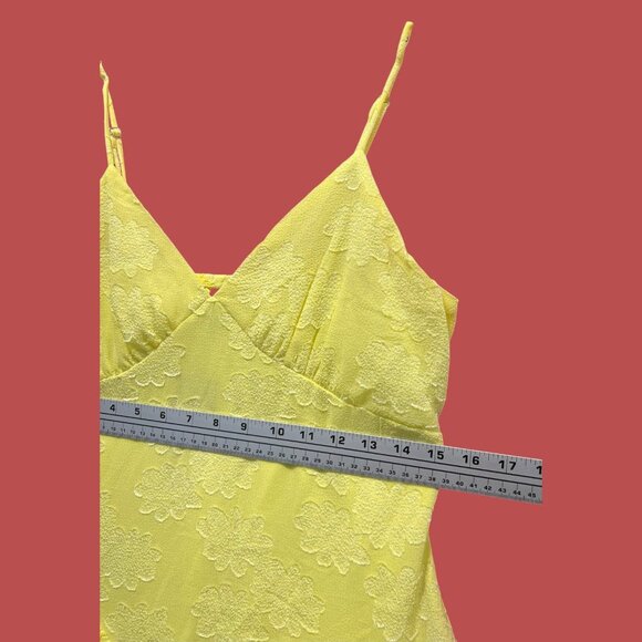 Wild Fable - Women's Triangle Cup V-Neck Tie Red Mini Skater Dress - Yellow - S - Picture 5 of 16